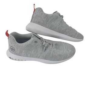 Supra Mens Gray Knit Low Top Lace Up Casual Athletic Sneakers Shoes